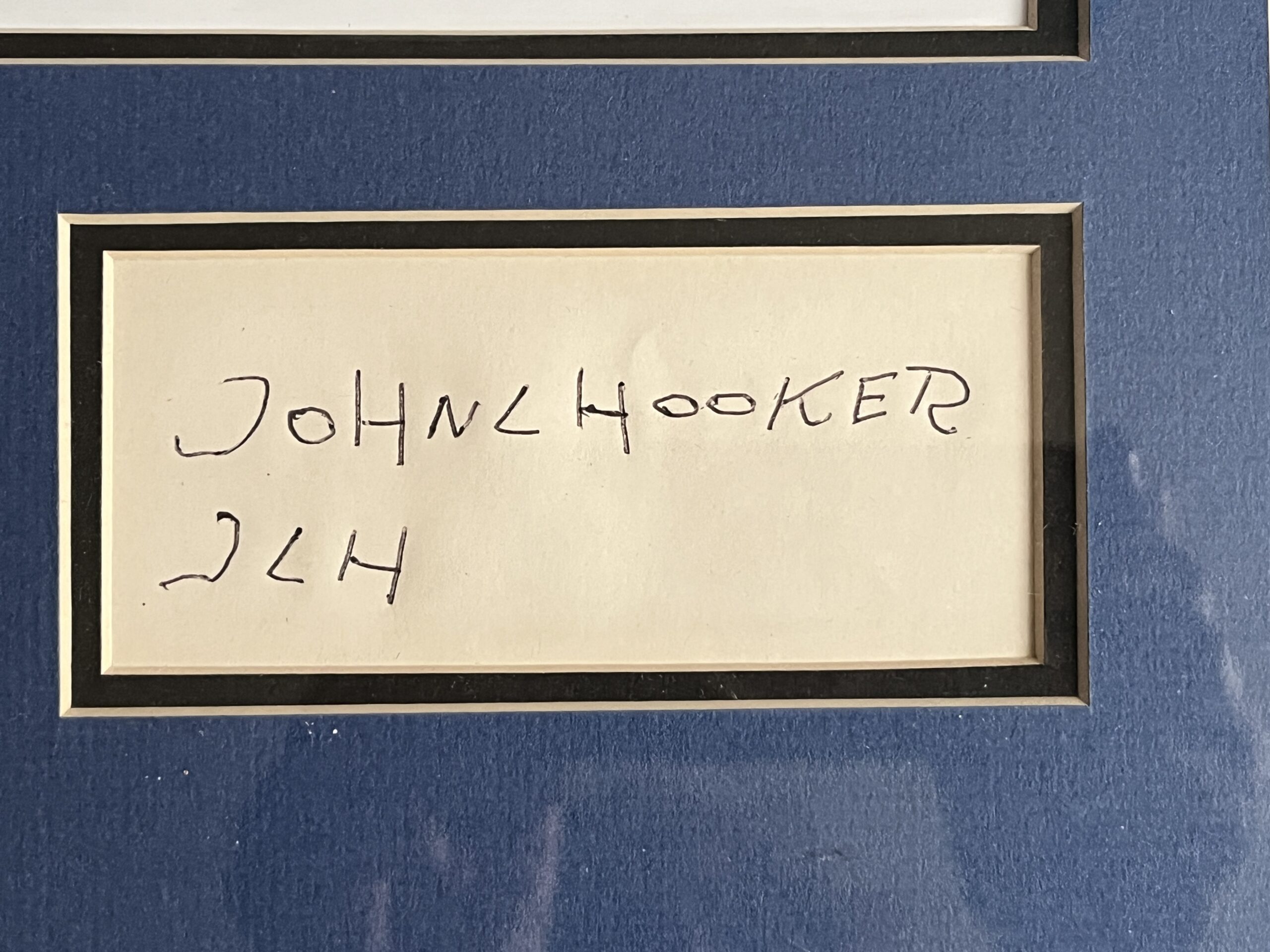 JOHN LEE HOOKER Detroit Blues Legend 16.75" x 23.5" Signed Framed Photo Display! - Image 4