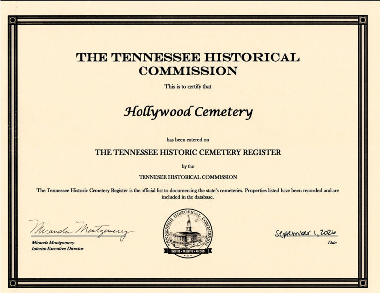 The Tennessee Historic Cemetery Register!